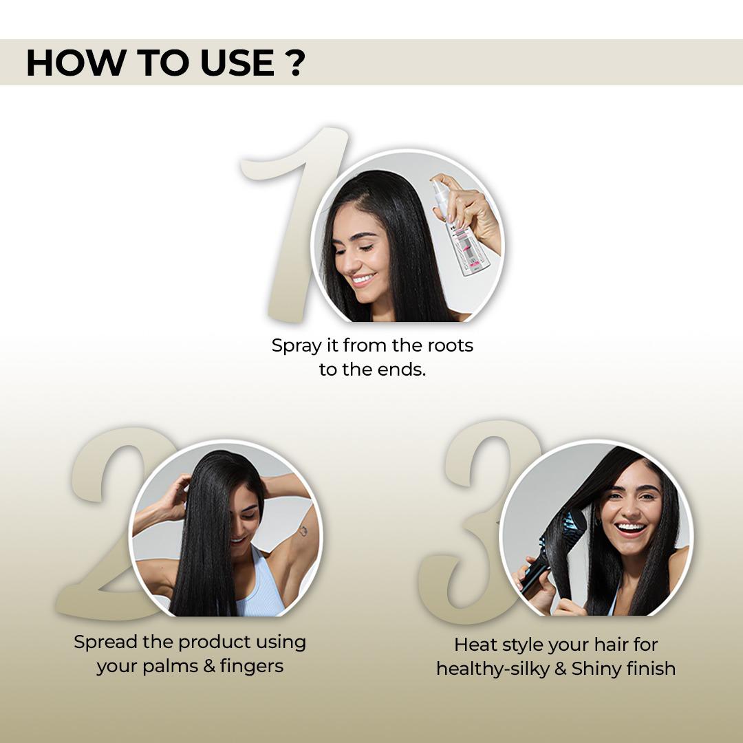 Heat Protection Spray For Hair - 160 Ml - Goose - Image 3