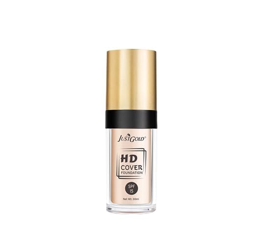 JUSTGOLD HD Cover Foundation With SPF 15 - 30 ml Shade - Crme 1.8 - Image 3
