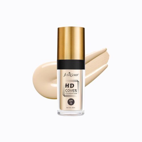 JUSTGOLD HD Cover Foundation With SPF 15 - 30 ml Shade - Crme 1.8