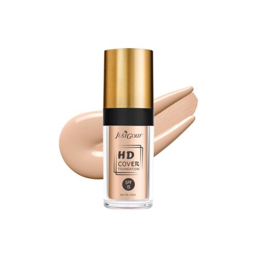 JUSTGOLD HD Cover Foundation With SPF 15 – 30 ml Shade – Paralines 03)