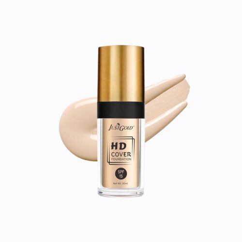 JUSTGOLD HD Cover Foundation With SPF 15 – 30 ml Shade – (Biscuit 2.3)