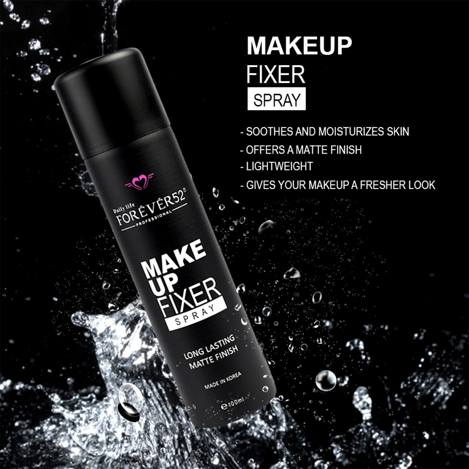 Forever52 Makeup Fixing Spray Long-Lasting Matte Finish (100ml) - Image 2
